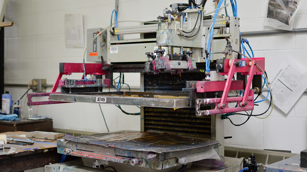 QNP has multiple screen print machines to produce 4CP products