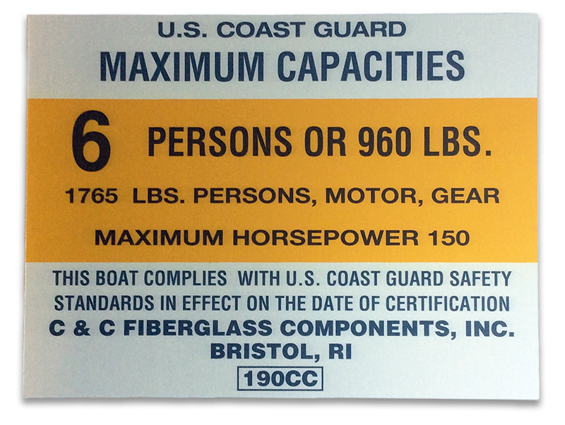Boat Capacity Plates
